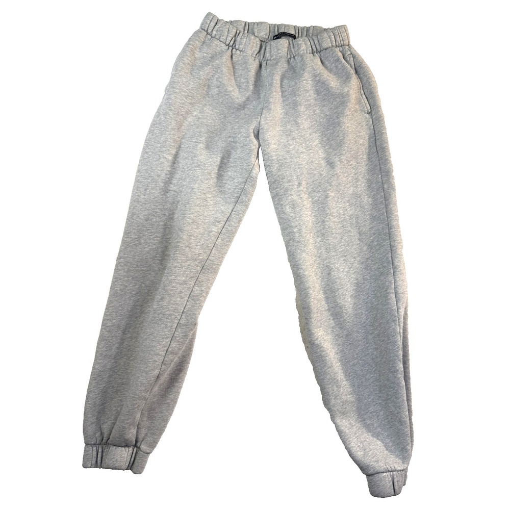 Brandy Melville Sweatpants Women Sl Gray Fleece Joggers Loungewear Chic